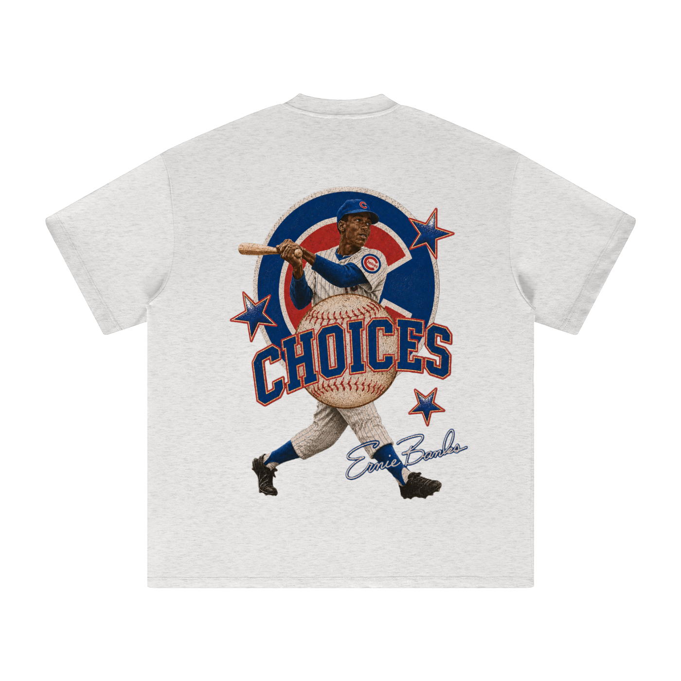 Ernie Chicago baseball inspired graphic t-shirt by Choices Garments & Atelier