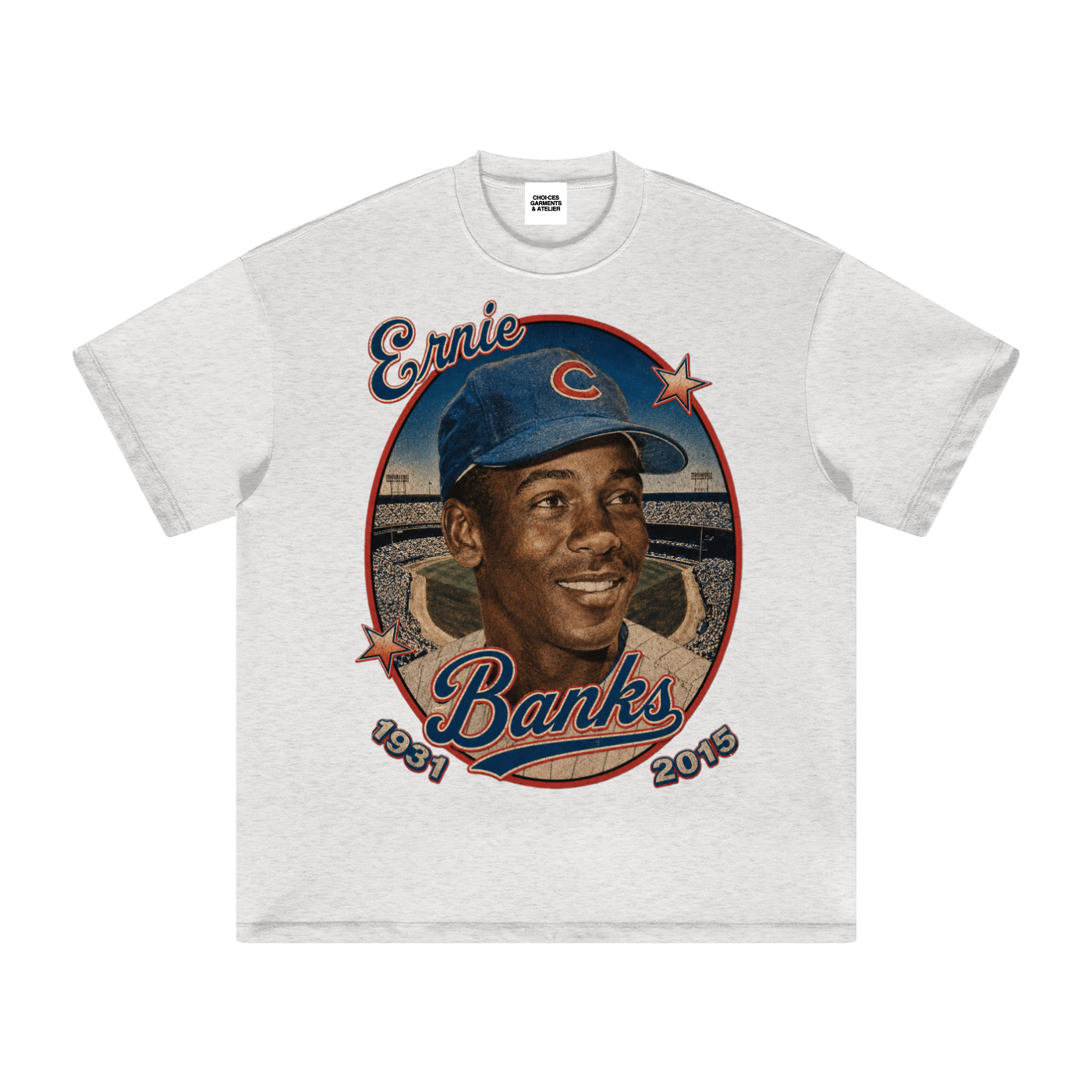 Ernie Chicago baseball inspired graphic t-shirt by Choices Garments & Atelier