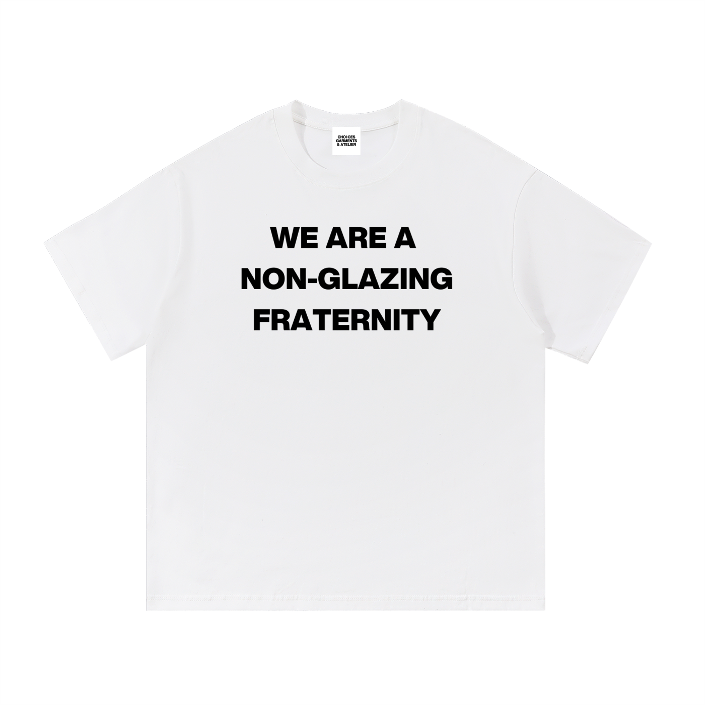 No Glaze authentic statement graphic t-shirt by Choices Garments & Atelier