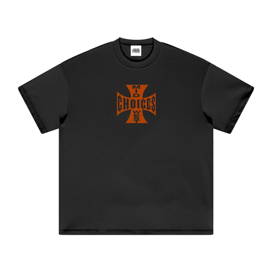 Chopped Org motorcycle streetwear graphic t-shirt by Choices Garments & Atelier