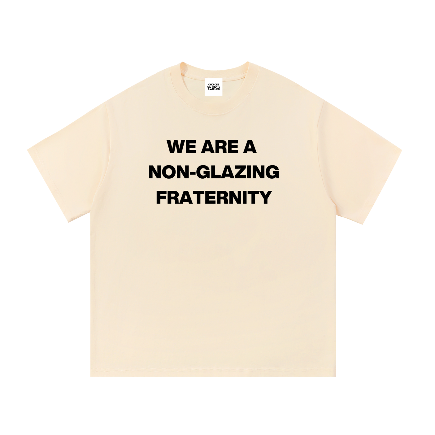 No Glaze authentic statement graphic t-shirt by Choices Garments & Atelier