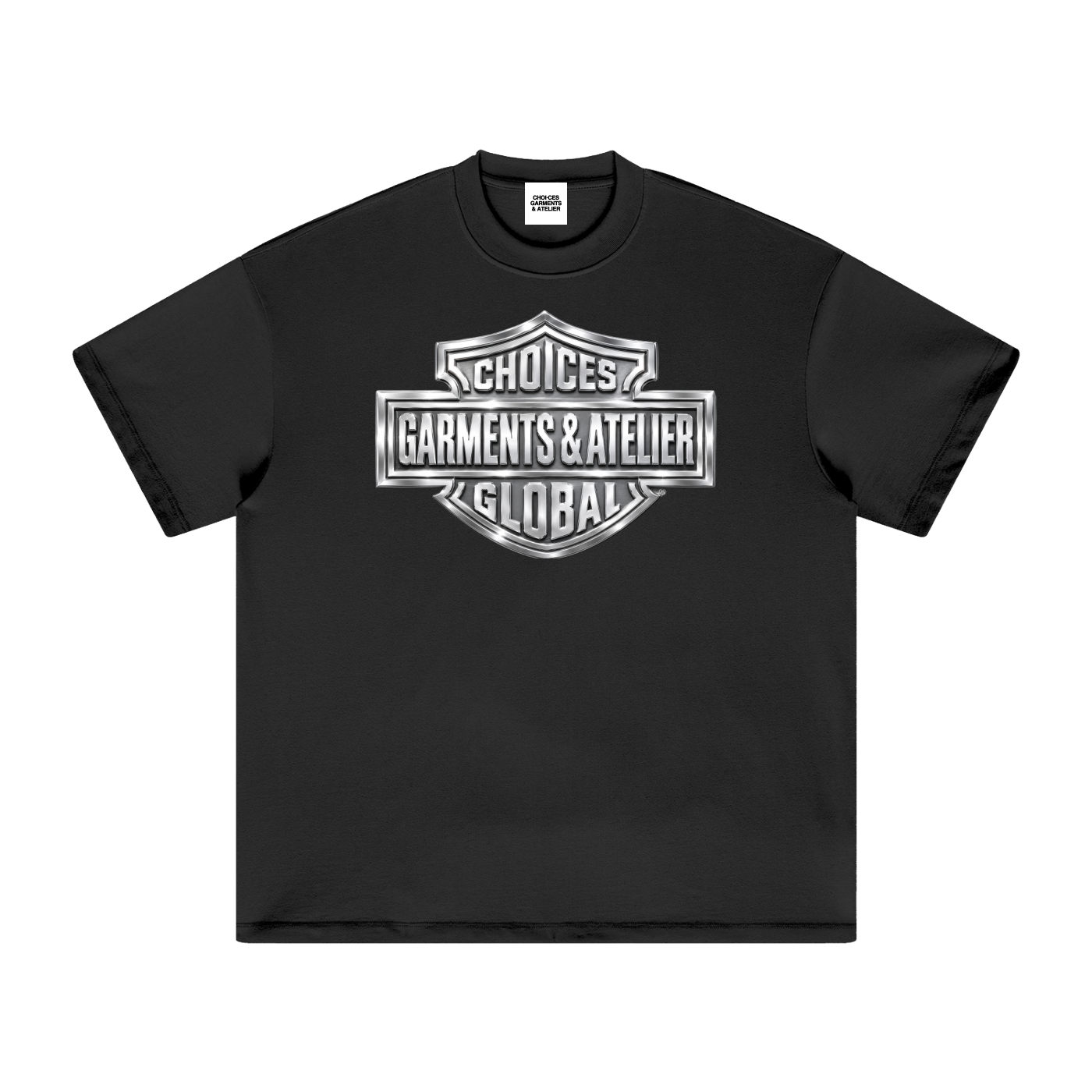 HD Gun Metal motorcycle streetwear graphic t-shirt by Choices Garments & Atelier