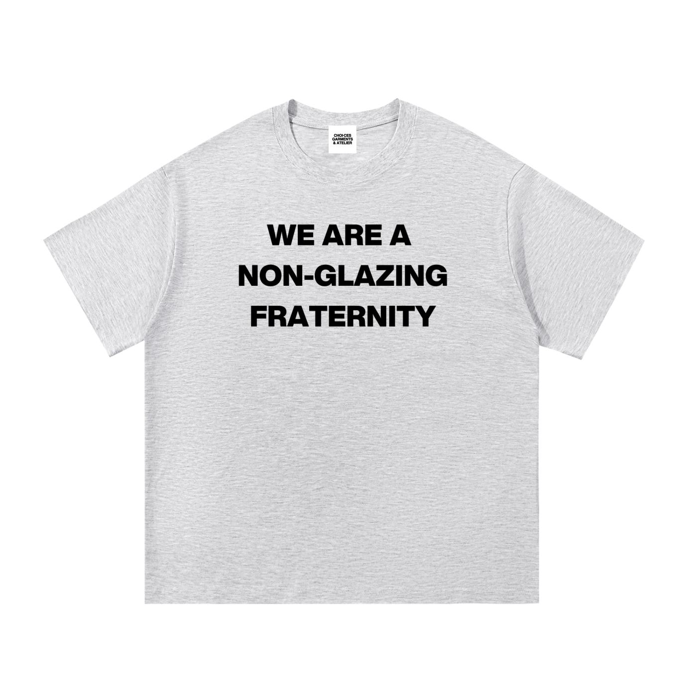 No Glaze authentic statement graphic t-shirt by Choices Garments & Atelier