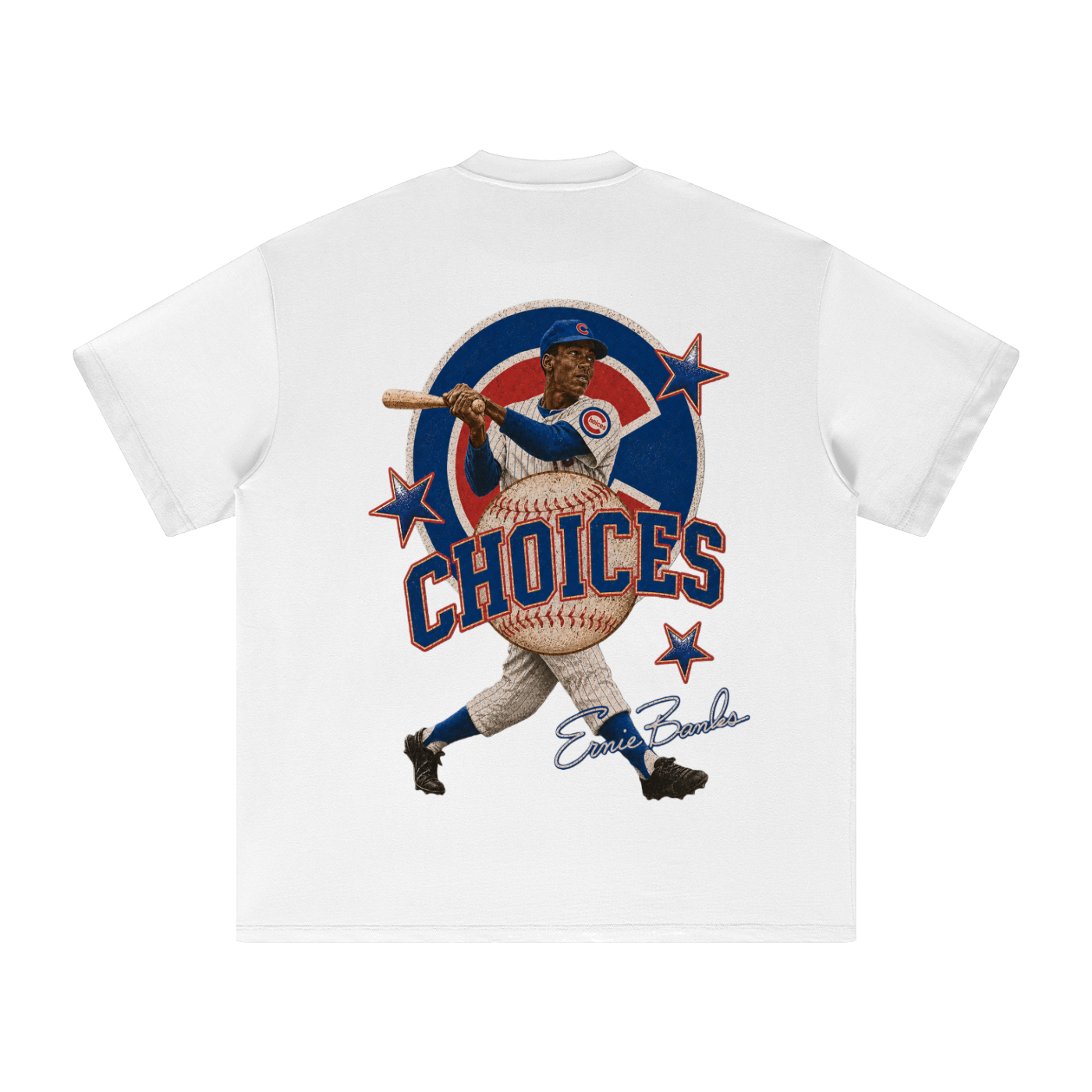 Ernie Chicago baseball inspired graphic t-shirt by Choices Garments & Atelier