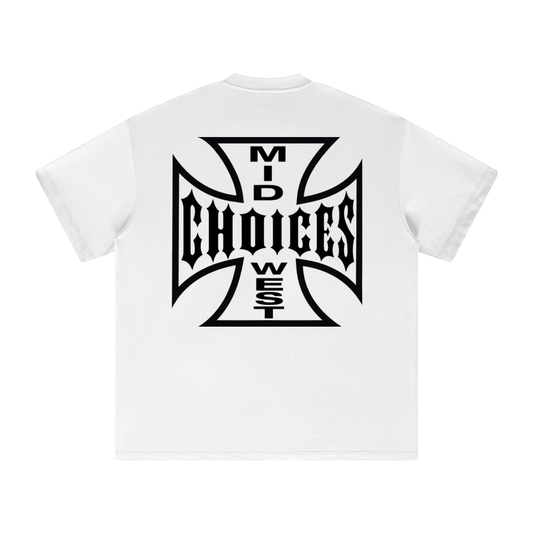 Chopped Blk motorcycle graphic t-shirt by Choices Garments & Atelier