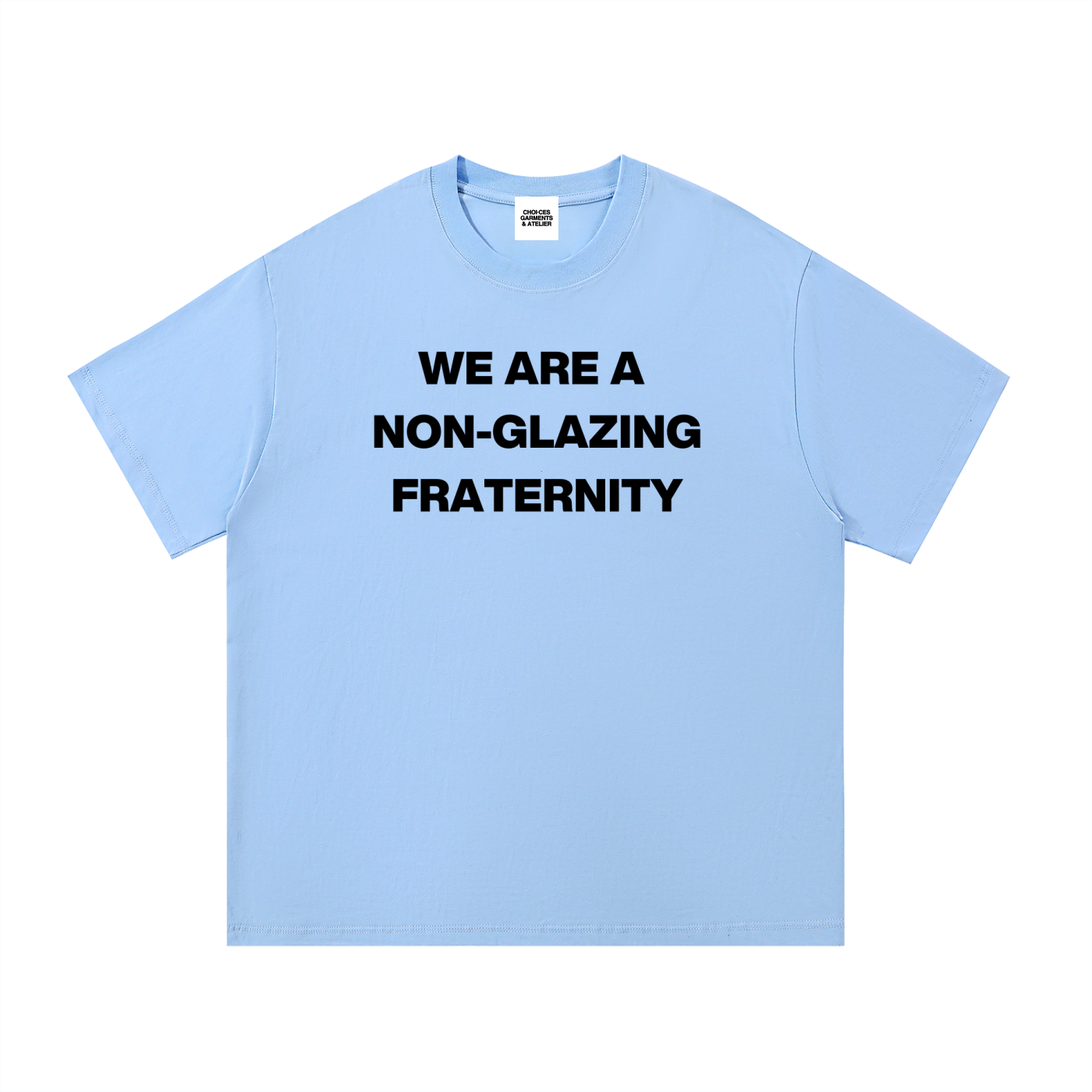 No Glaze authentic statement graphic t-shirt by Choices Garments & Atelier